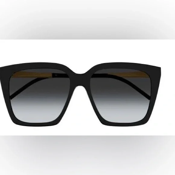 YSL YvesSaint Laurent Sunglasses color Black with Gold Gradient Grey - NEW! Saint Laurent® SL 302 LISA Sunglasses - EuroOptica™ NYC main image 3